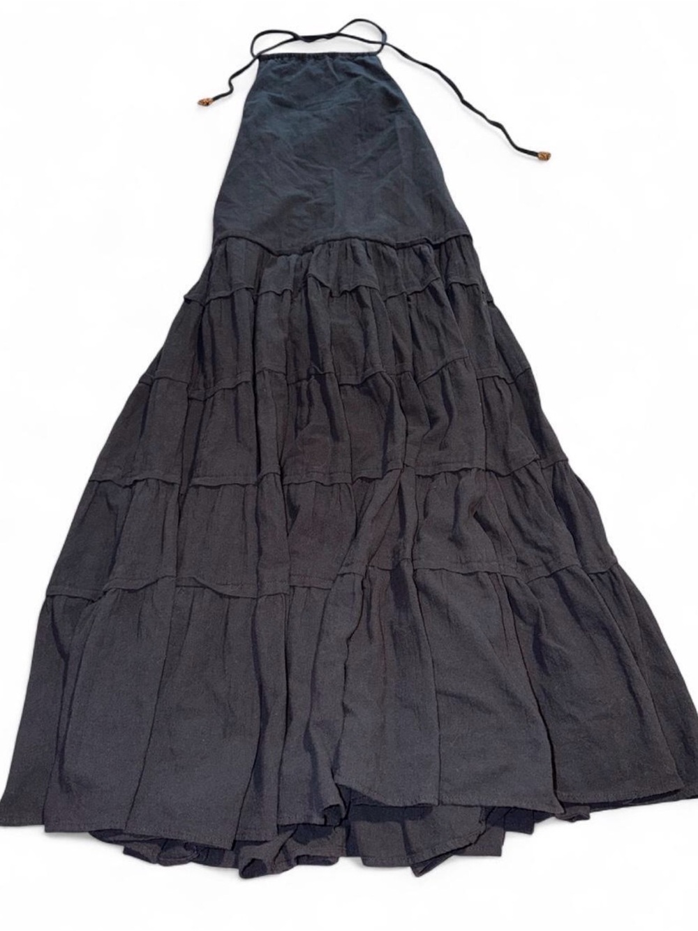 Free People Black Backless Halter Maxi Dress - Picture 4 of 6